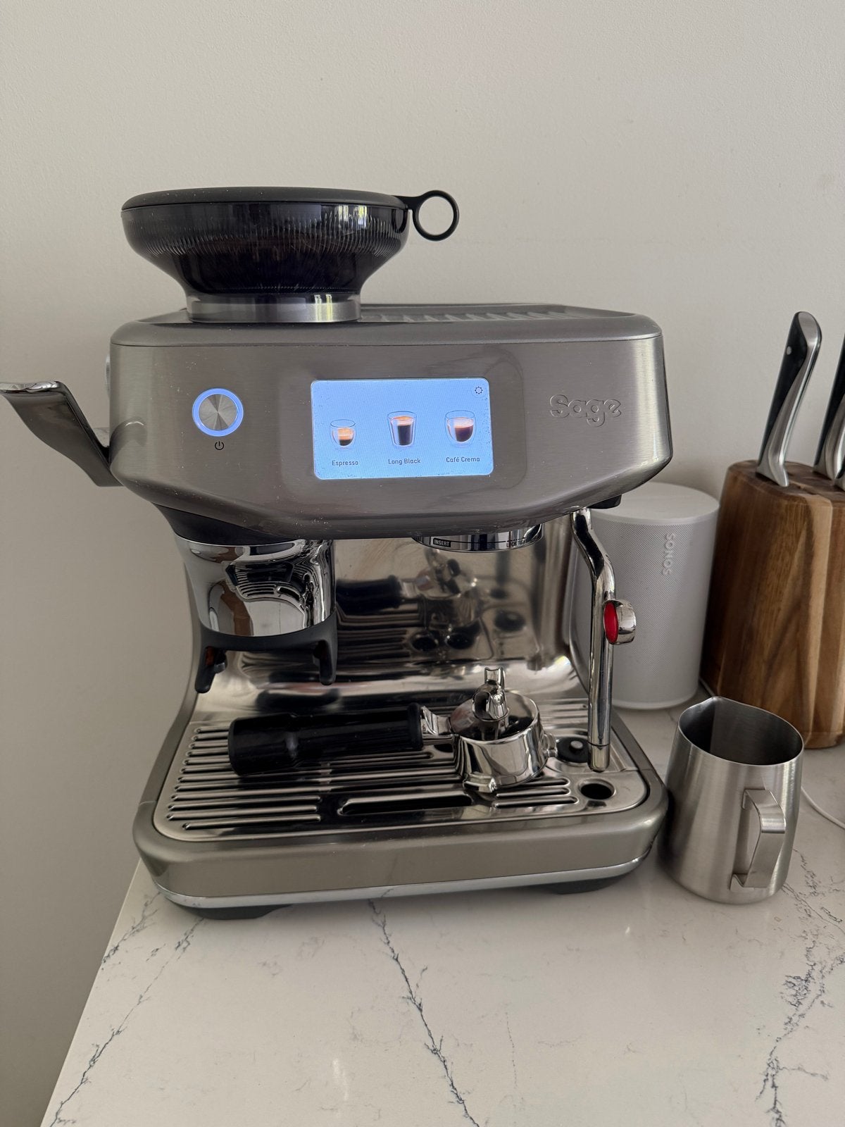Foto 4 van Sage Barista Touch Impress Cold Steel - Zo goed als nieuw