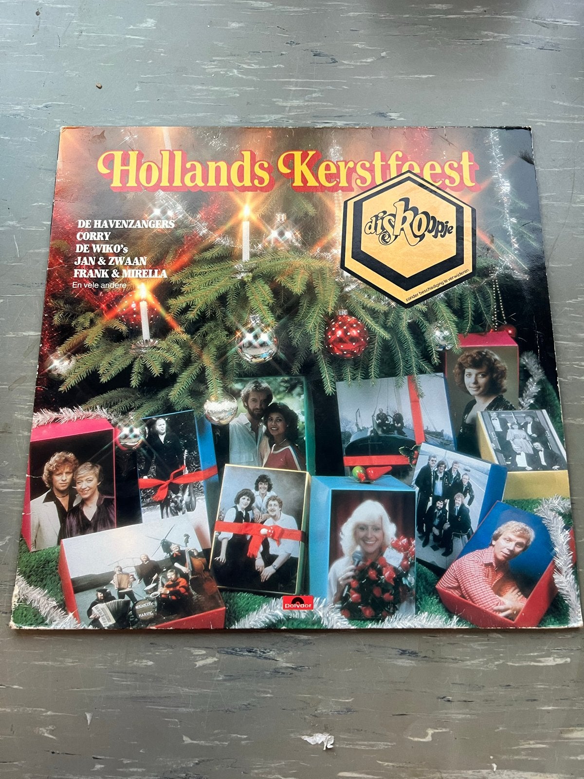 Hollands Kerstfeest LP - Diverse Artiesten, LP, Gebruikt, Overige genres, Ophalen of Verzenden