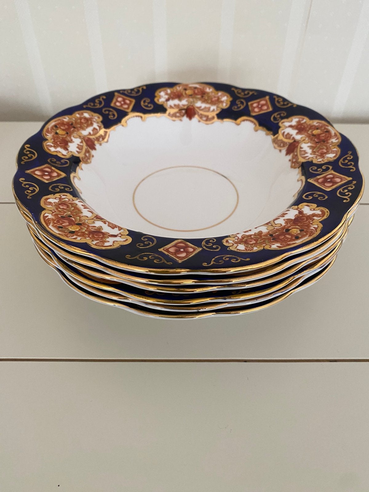 6x Royal Albert Heirloom soepborden – Engels bone china, Ophalen