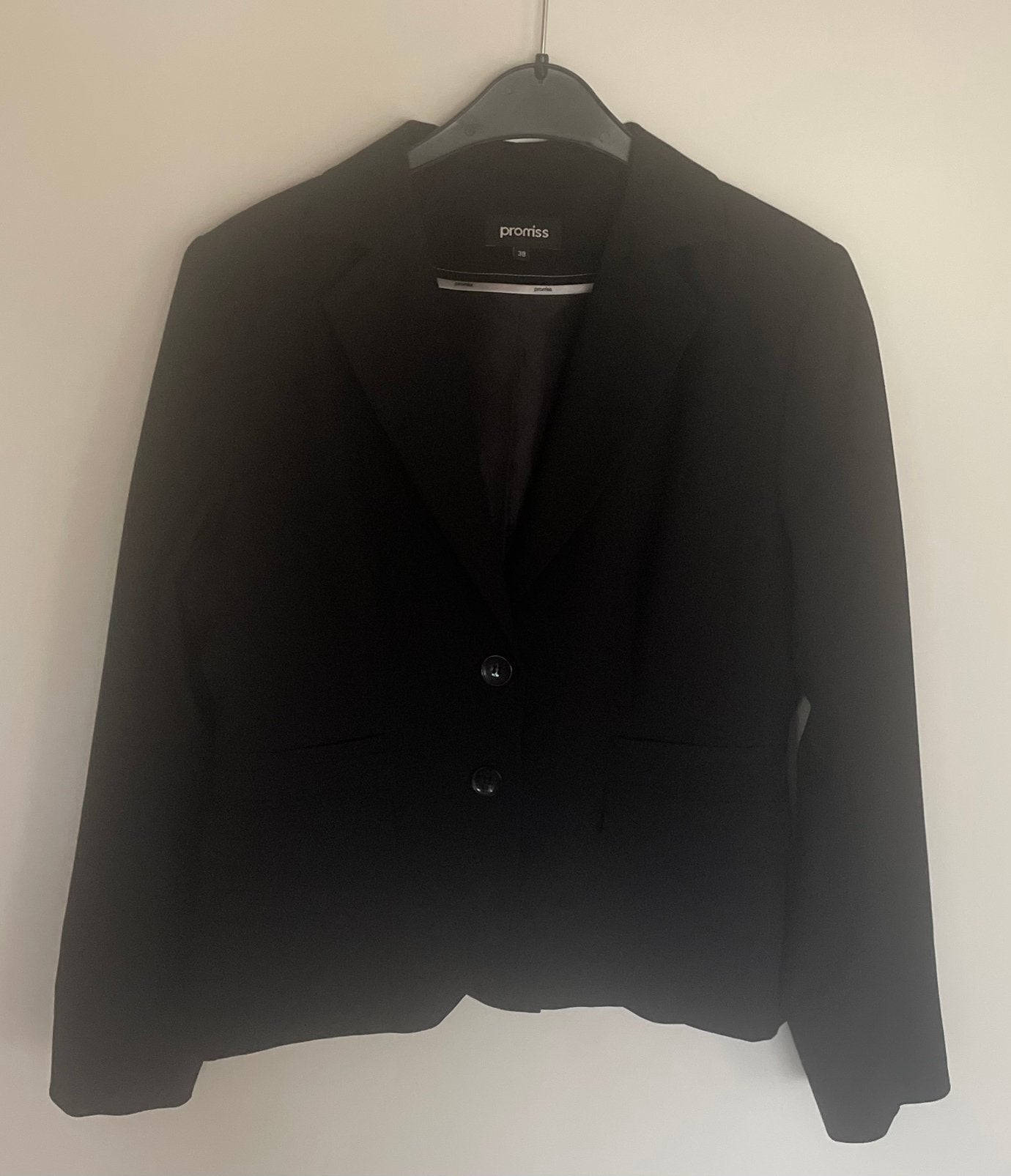 Blazer zwart, Promiss, maat M zgan, Maat 38/40 (M), Verzenden, Zwart, Zo goed als nieuw