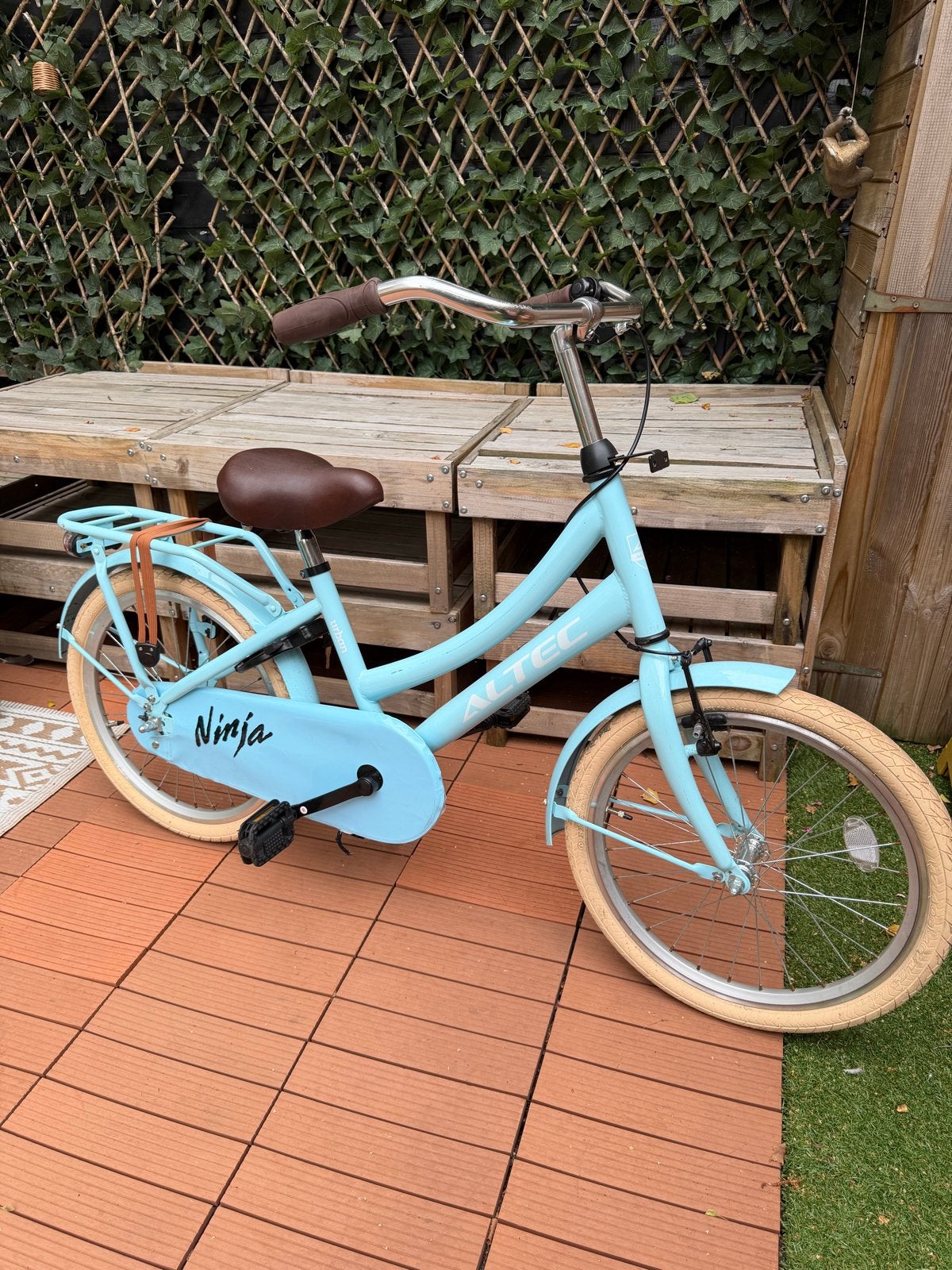 Altec Ninja Kinderfiets - Lichtblauw, 20 inch, Fietsen en Brommers, Fietsen | Kinderfietsjes, Ophalen, Gebruikt, Terugtraprem