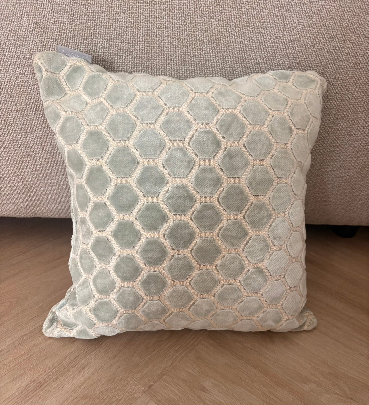 Zuiver sierkussen 45x45 – nieuwstaat, Huis en Inrichting, Ophalen of Verzenden, Zo goed als nieuw, Vierkant
