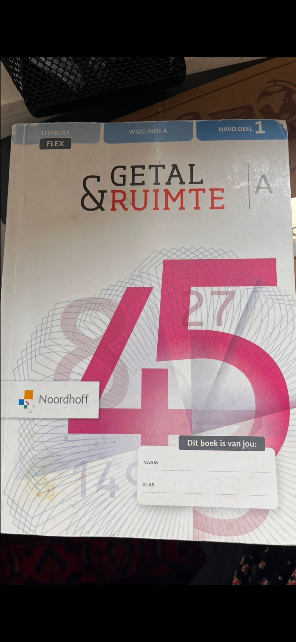 Getal & Ruimte Wiskunde A HAVO deel 1 Leerboek, Ophalen of Verzenden, Gelezen, HAVO, Wiskunde A