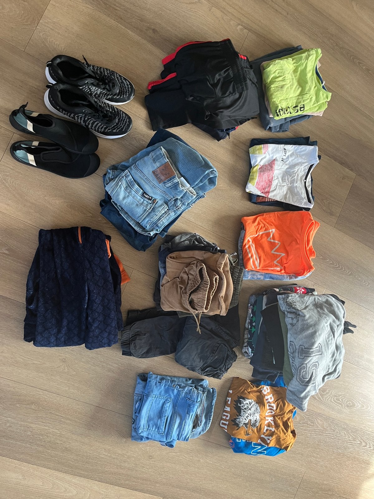 Jongenskleding pakket maat 128-146 incl. schoenen, Ophalen, Gebruikt, Overige maten