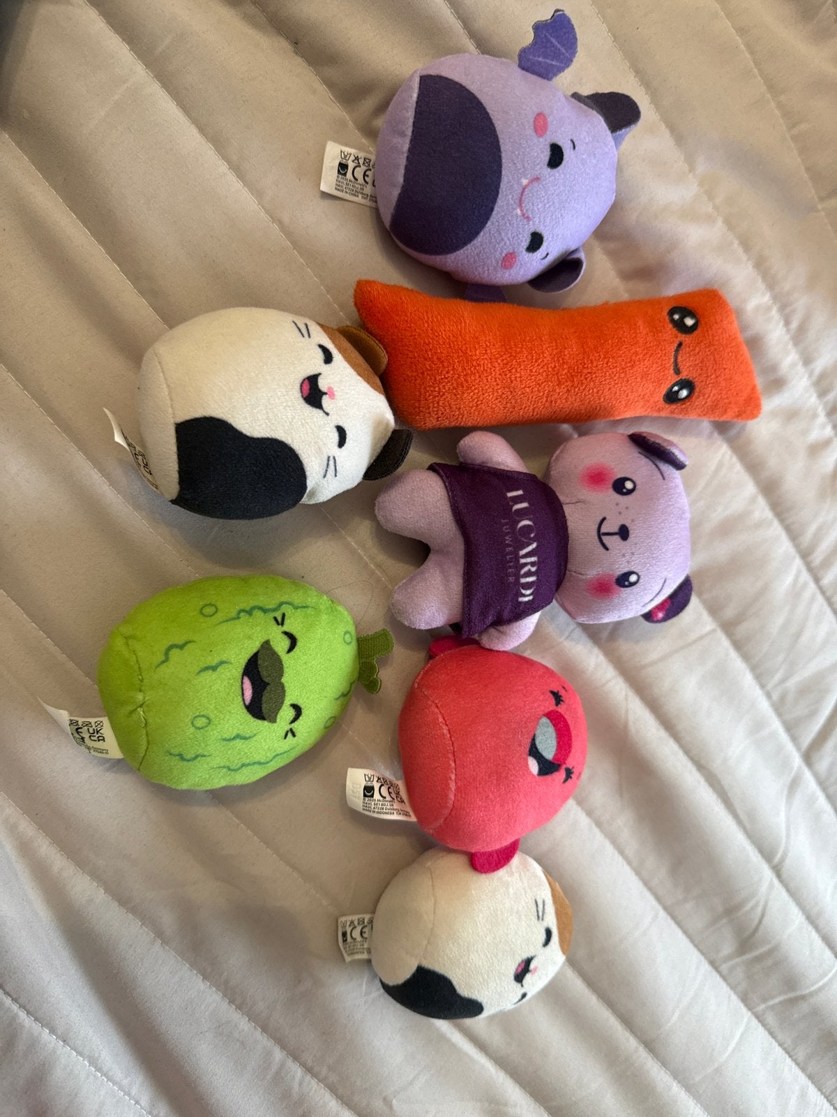 Te koop Leuke kleine knuffels - diverse figuren, Kinderen en Baby's, Speelgoed | Knuffels en Pluche, Paars, Overige merken, Overige karakters
