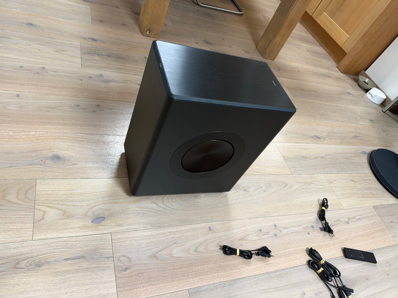 philips fidelio tafw1/10 subwoofer met tulp kabel, Ophalen of Verzenden, Zo goed als nieuw, Subwoofer, Philips