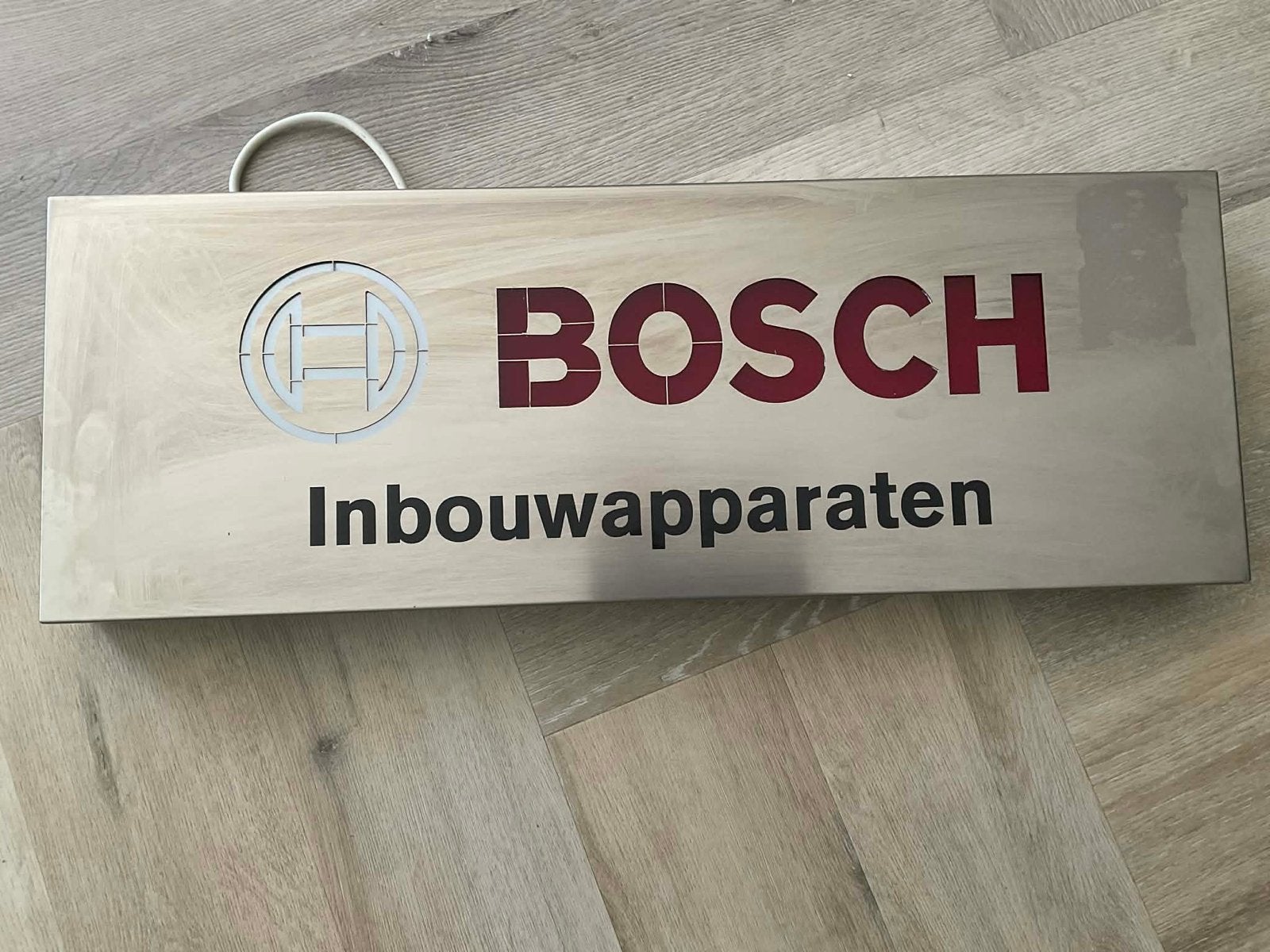Bosch Inbouwapparaten Lichtbak Reclamebord, Verzamelen, Ophalen of Verzenden, Gebruikt, Lichtbak of (neon) lamp