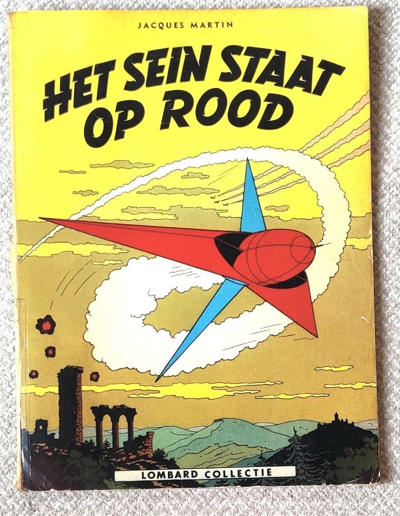 Lefranc Het sein staat op rood 1e druk 1966, Eén stripboek, Ophalen of Verzenden, Gelezen