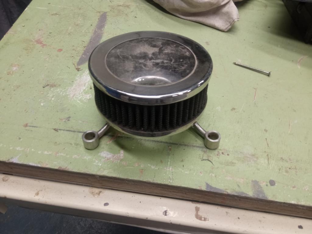 RVS doorkijk luchtfilter Twin cam, Motoren, Ophalen of Verzenden, Gebruikt