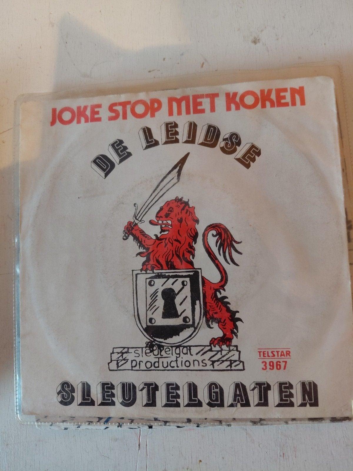 De Leidse Sleutelgaten - Joke Stop Met Koken (Vinyl Single), Gebruikt, 7 inch, Ophalen of Verzenden, EP