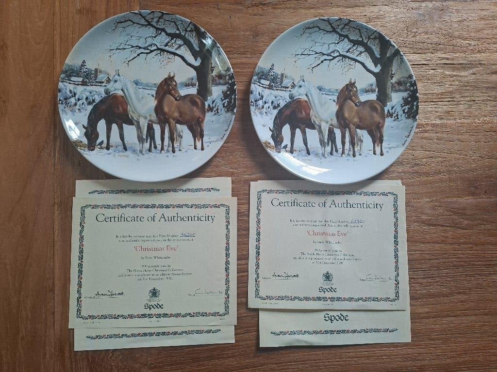 Sierborden met certificaat van echtheid, o.a. 7 x wedgwood, Verzamelen, Ophalen of Verzenden, Nieuw, Porselein, Overige typen