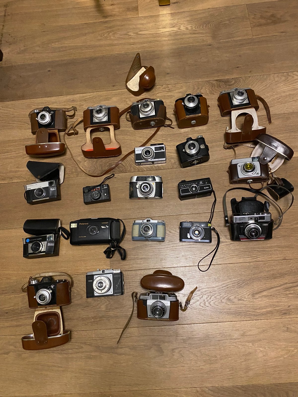 Partij retro camera vintage cameras afga polaroid kodak japa, Ophalen of Verzenden, Zo goed als nieuw, Compact, Kodak