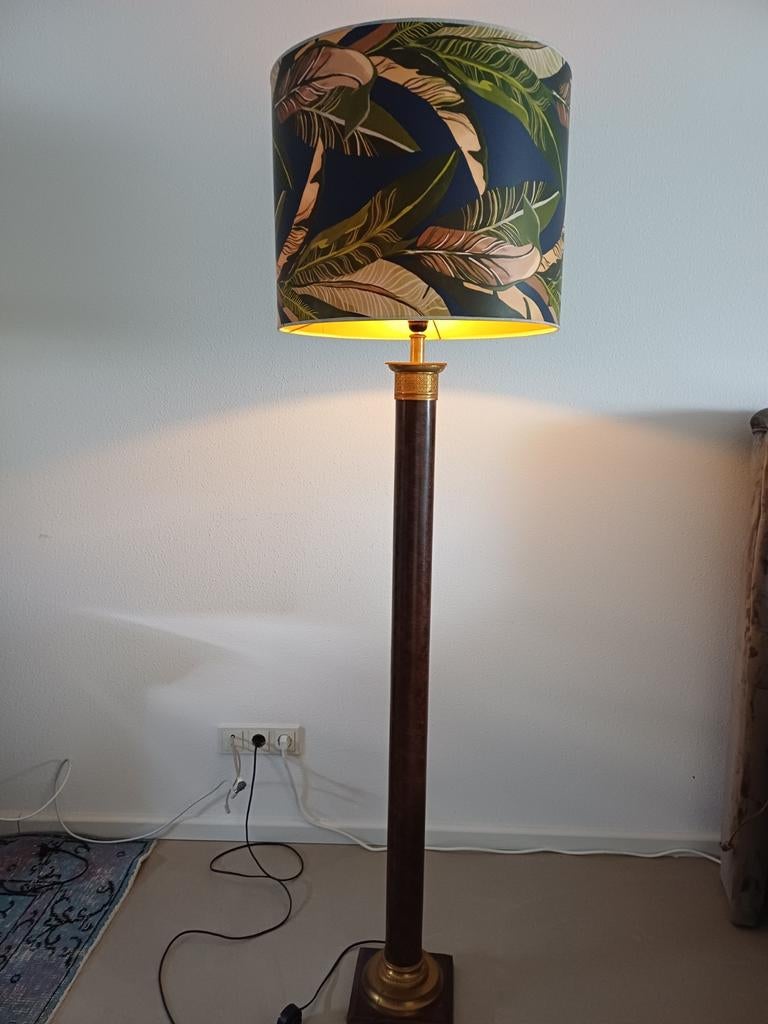 Grote staande lamp met lampenkap.  Vloerlamp., Ophalen, Zo goed als nieuw, 150 tot 200 cm