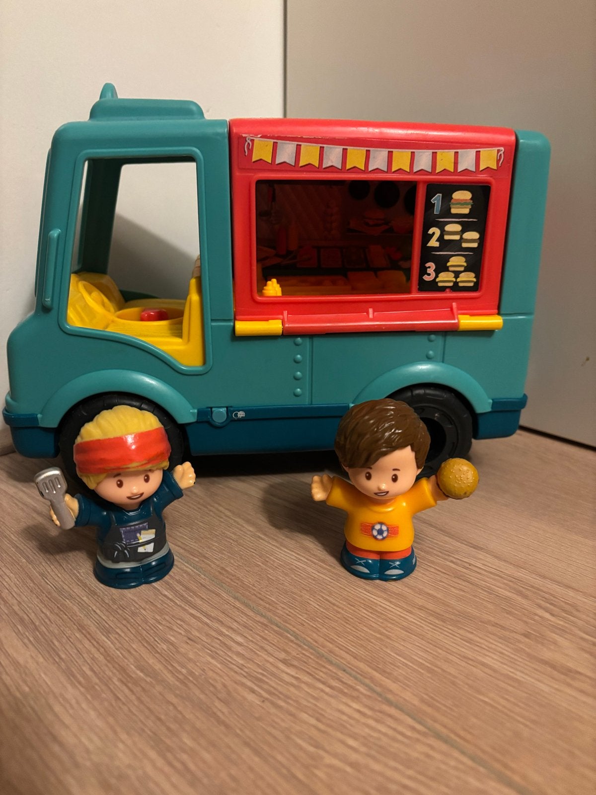 Fisher-Price Little People Food Truck met 2 poppetjes, Ophalen of Verzenden, Gebruikt