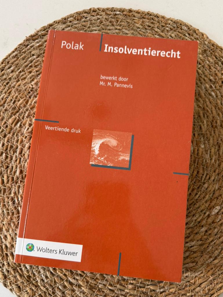 Boek Insolventierecht veertiende druk Polak, Ophalen of Verzenden, Alpha, Zo goed als nieuw, HBO