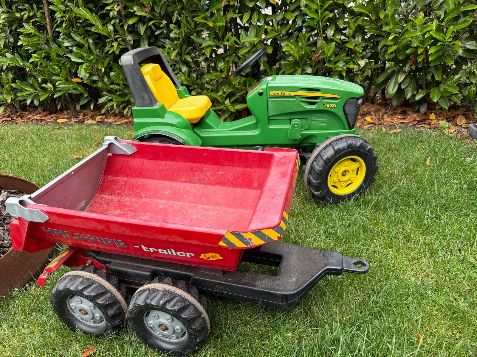 John Deere traptractor met aanhanger, Ophalen, Gebruikt, Trapvoertuig