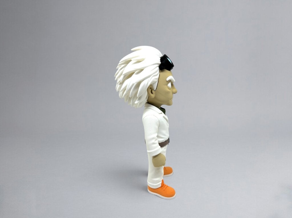 Doc Brown – Back to the Future Scientist Figurine – 30 cm, Ophalen of Verzenden, Nieuw, Mens