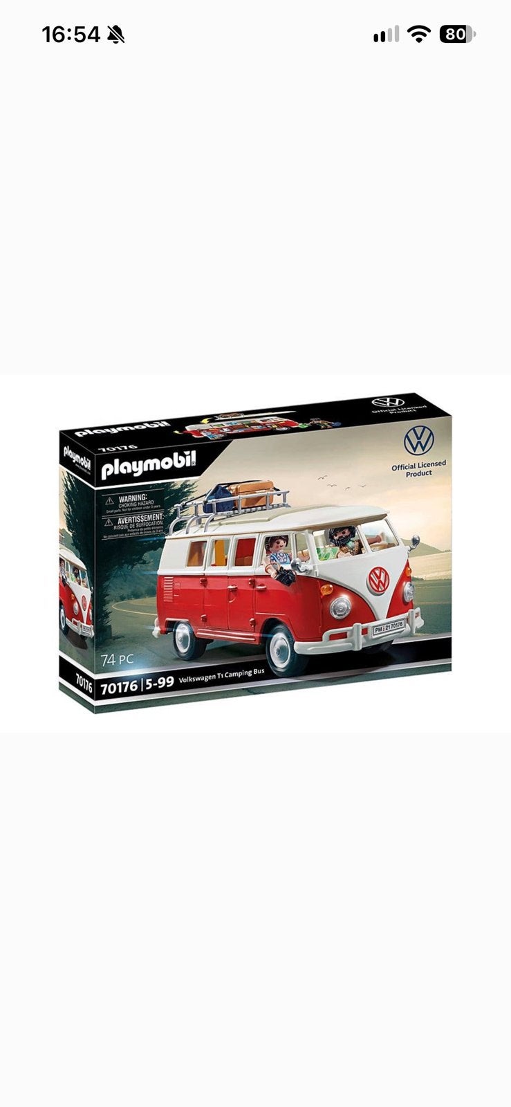 VW T1 bus set 70176, Complete set, Voertuig, Nieuw, Ophalen of Verzenden