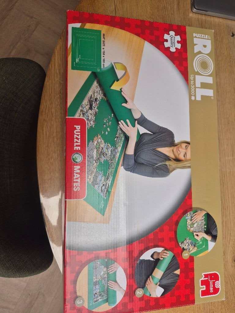Jumbo Puzzle & Roll puzzelmat tot 3000 stukjes, Ophalen of Verzenden, Meer dan 1500 stukjes, Zo goed als nieuw, Overige typen