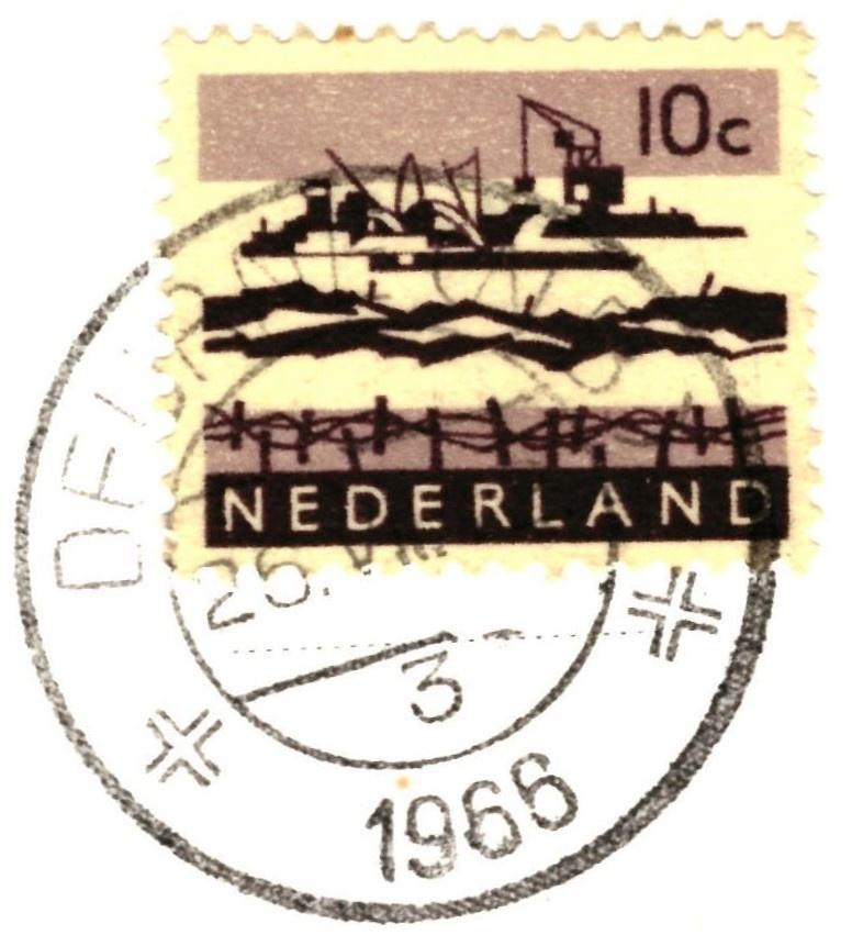 983708 Deurne Vlierden 1966 De Bikkels Gelopen met postzegel, Ophalen of Verzenden, 1960 tot 1980, Gelopen, Noord-Brabant