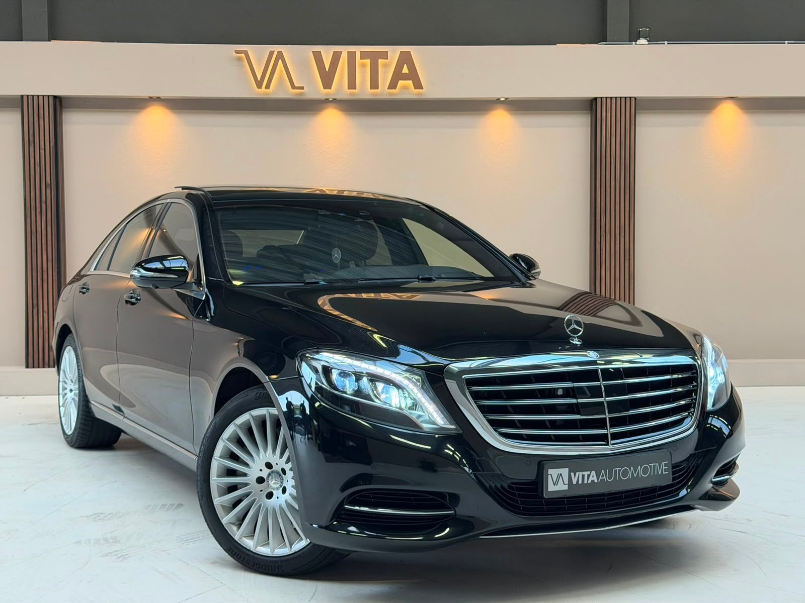 Mercedes-Benz S-Klasse 500 Prestige Plus |dynamische zijsteu, Auto's, Mercedes-Benz, Gebruikt, Zwart, Bedrijf, Vierwielaandrijving