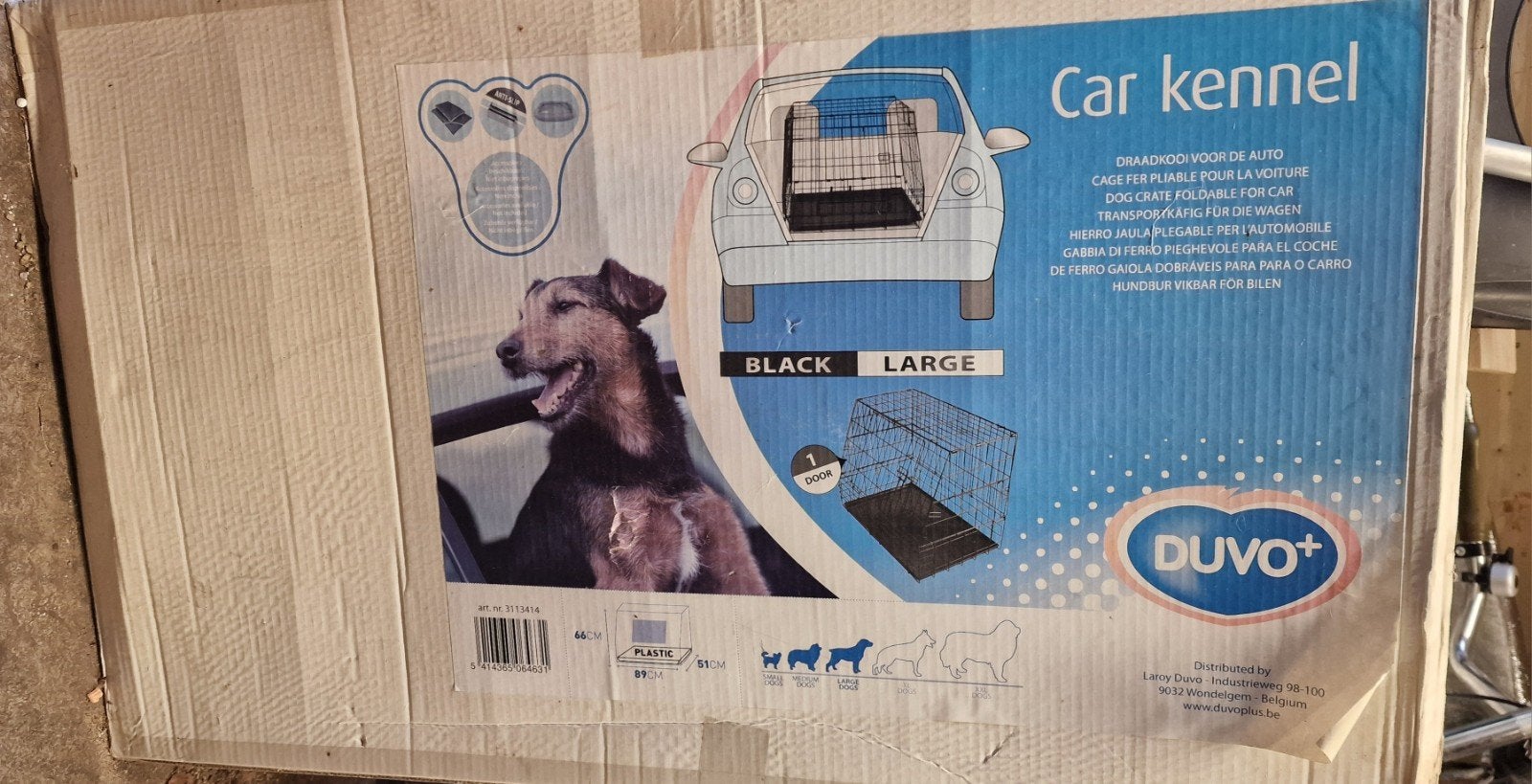 Duvo auto bench met 1 schuine kant., Dieren en Toebehoren, Ophalen, Nieuw