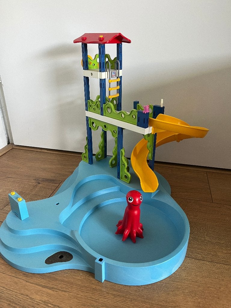 Leuk zwembad met gele glijbaan Playmobil speelgoed, Kinderen en Baby's, Ophalen, Zo goed als nieuw, Overige typen