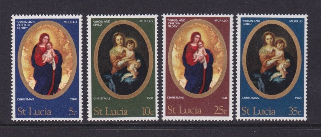 TSS Kavel 1.10126 St Lucia pf minr 229-232 kerst, Postzegels en Munten, Ophalen, Postfris, Midden-Amerika