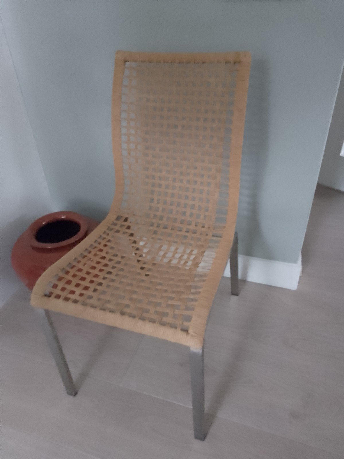 stoel rotan, Huis en Inrichting, Ophalen, Zo goed als nieuw, Bruin, Eén