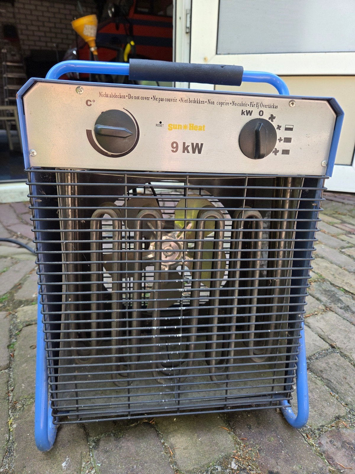 Heater krachtstroom, Huis en Inrichting, Kachels, Ophalen, Zo goed als nieuw, Gas, Gaskachel