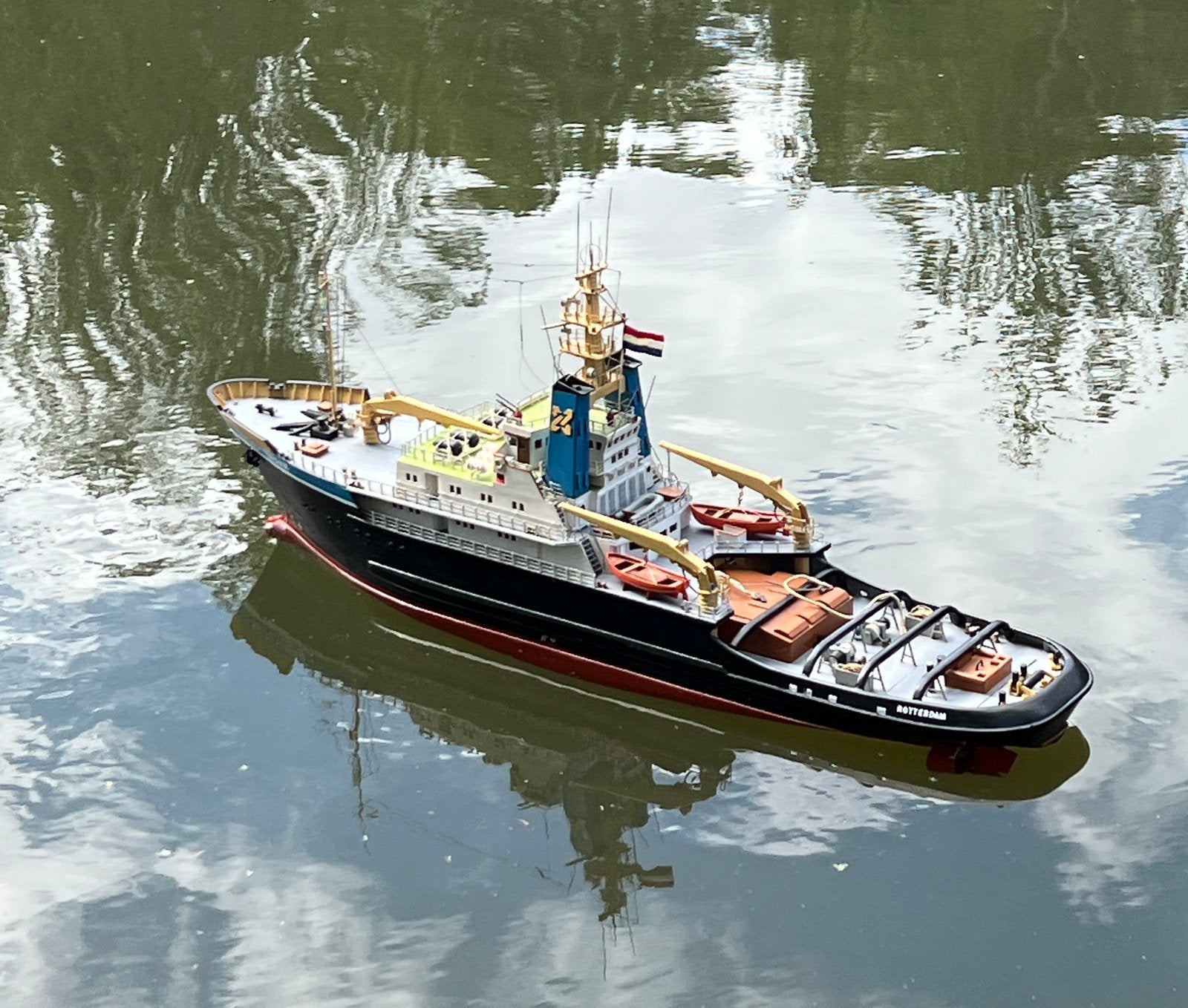 Billing Boats Smit Rotterdam 1:75 (478) met motoren, Ophalen, Gebruikt, Groter dan 1:32