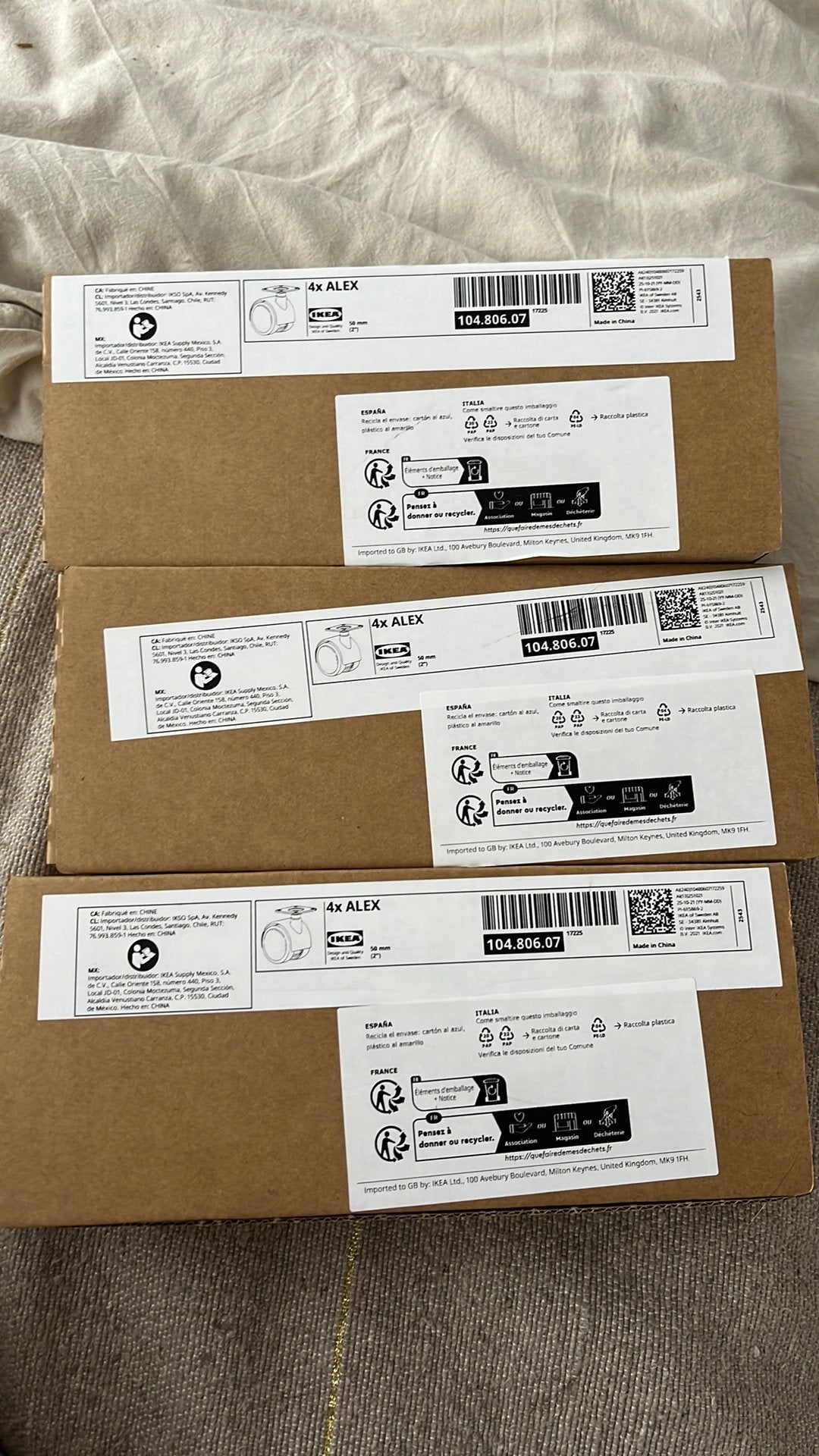 IKEA ALEX wielen nieuw, Ophalen, Nieuw