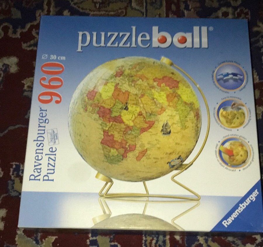 Renaissance Style World Map Globe Ravensburger, Ophalen of Verzenden, Minder dan 500 stukjes, Zo goed als nieuw