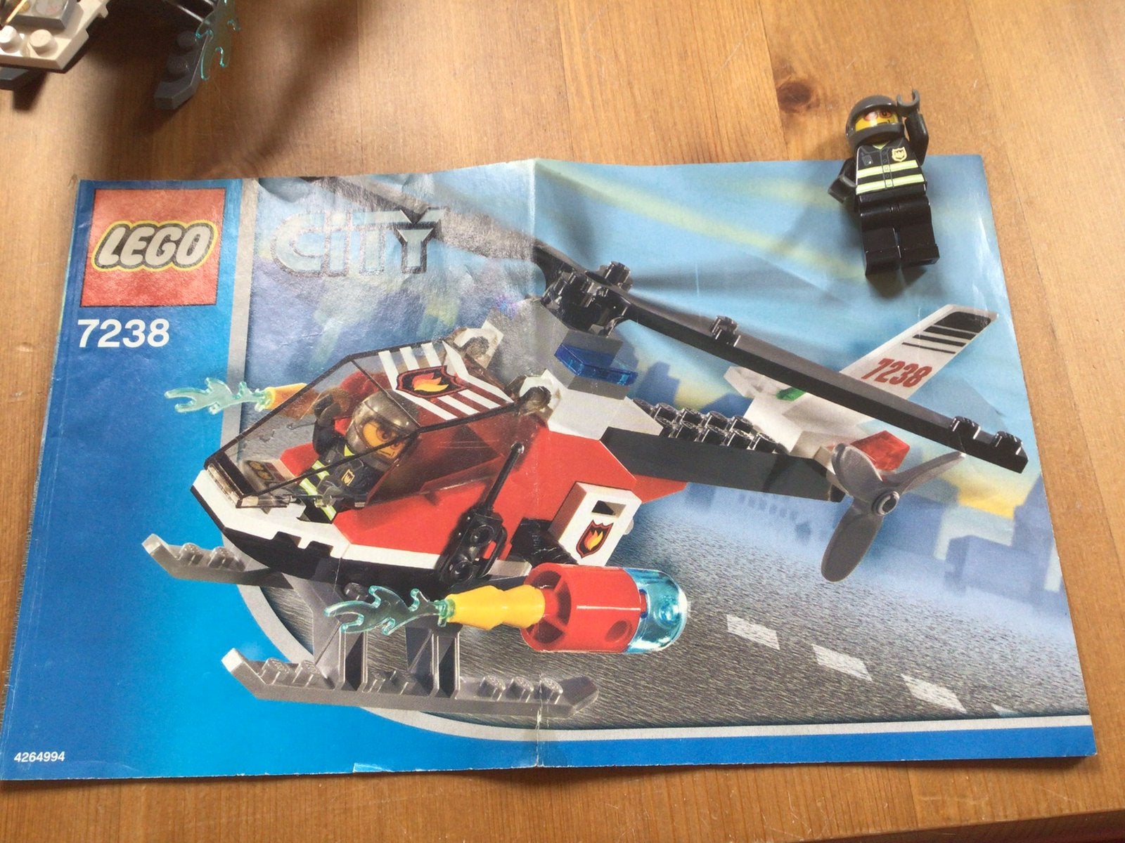 BRANDWEER BLUS HELIKOPTER LEGO 7238, Lego, Ophalen of Verzenden, Compleet, Complete set
