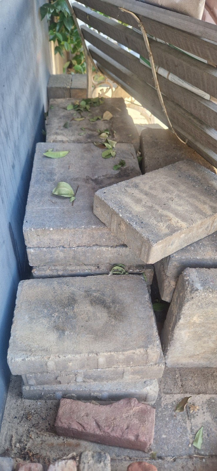GRATIS terrastegels van beton wild verband, Tuin en Terras, Tegels en Klinkers, Gebruikt, Beton, Terrastegels, 5 tot 10 m²