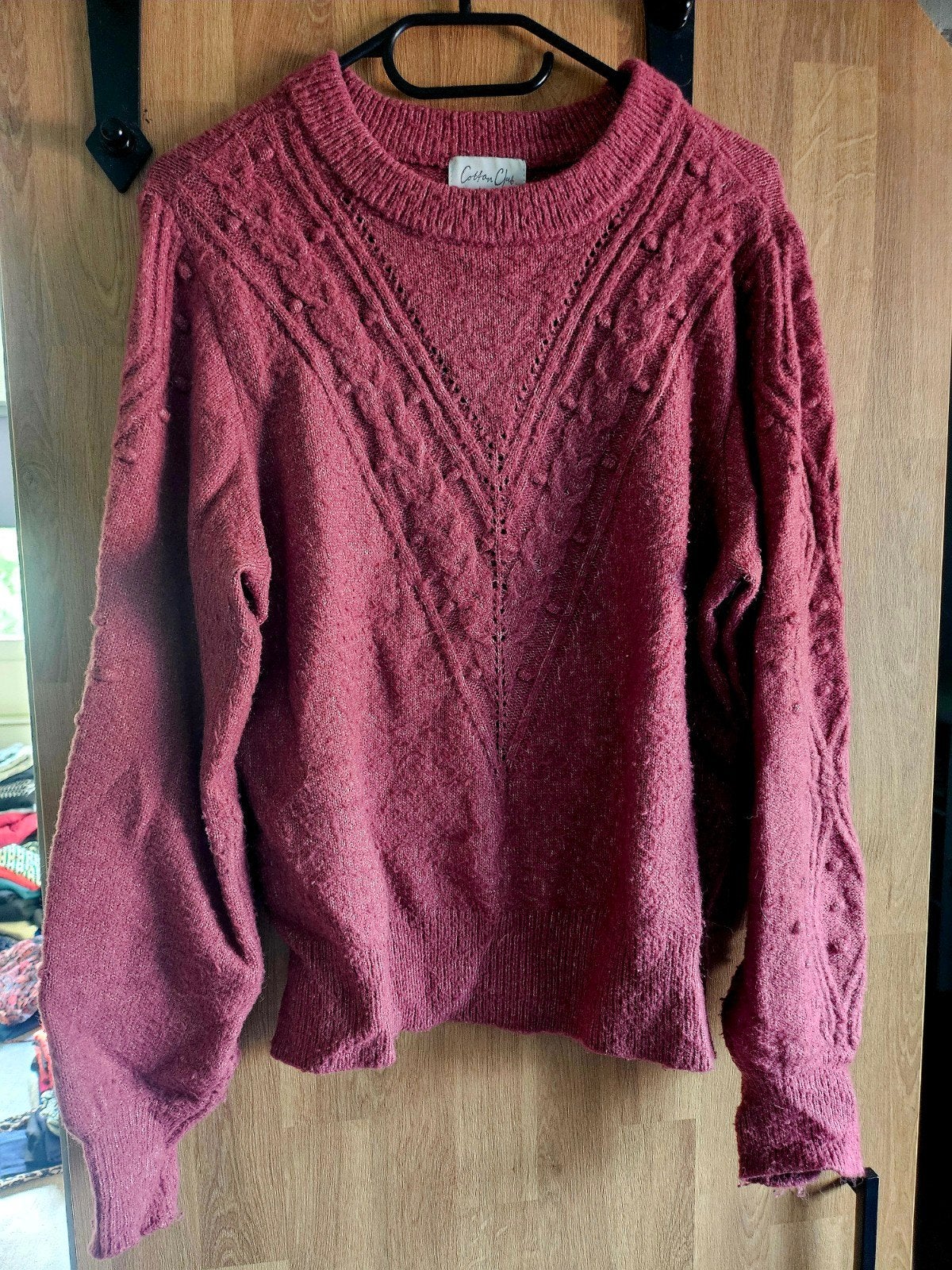 Cotton Club Gebreide Trui - Maat L, Kleding | Dames, Maat 42/44 (L), Ophalen of Verzenden, Cotton Club, Gedragen