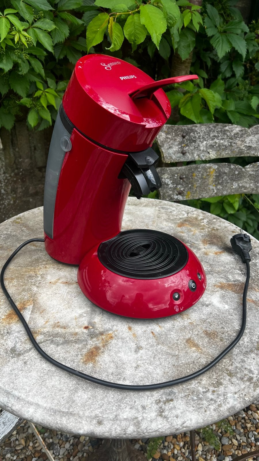 Philips Senseo HD 6554 Koffiezetapparaat Rood, Koffiepads en cups, Gebruikt, Koffiemachine, Ophalen of Verzenden