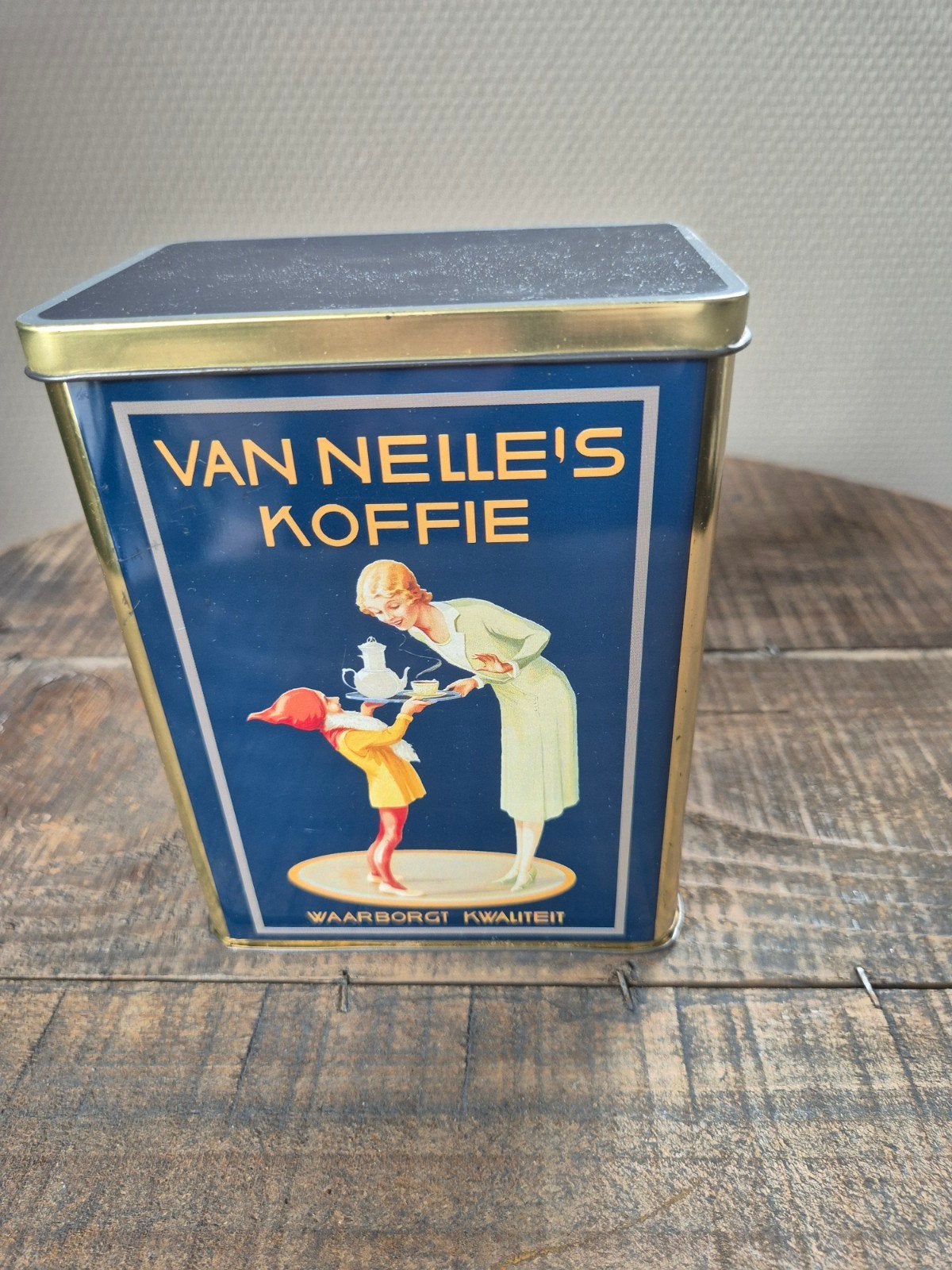 van nelle's koffie piggelmee blik, Verzamelen, Blikken, Ophalen of Verzenden, Gebruikt, Koffie, Van Nelle