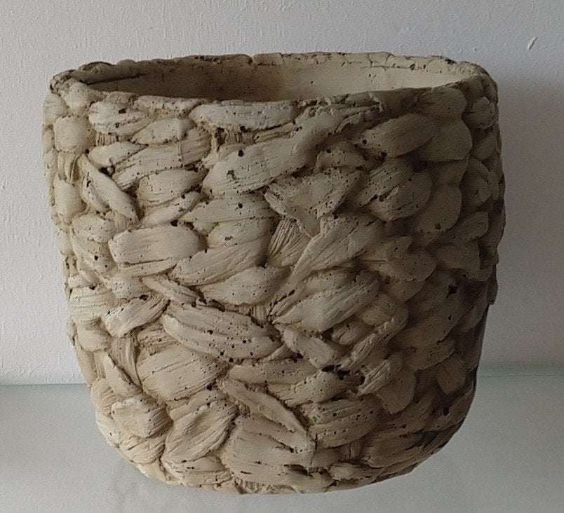 betonnen sier bloempot TIMON, volgnr 30, Gebruikt, Rond, Ophalen of Verzenden, Balkon