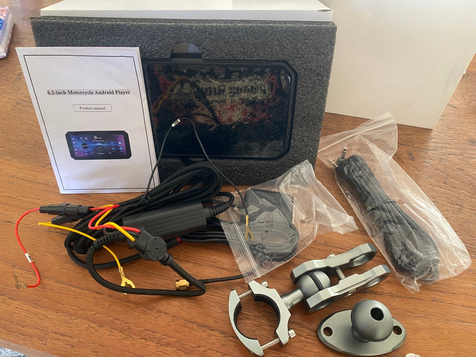 6.2 inch motorfietsscherm Android nieuw, Auto diversen, Ophalen of Verzenden, Nieuw