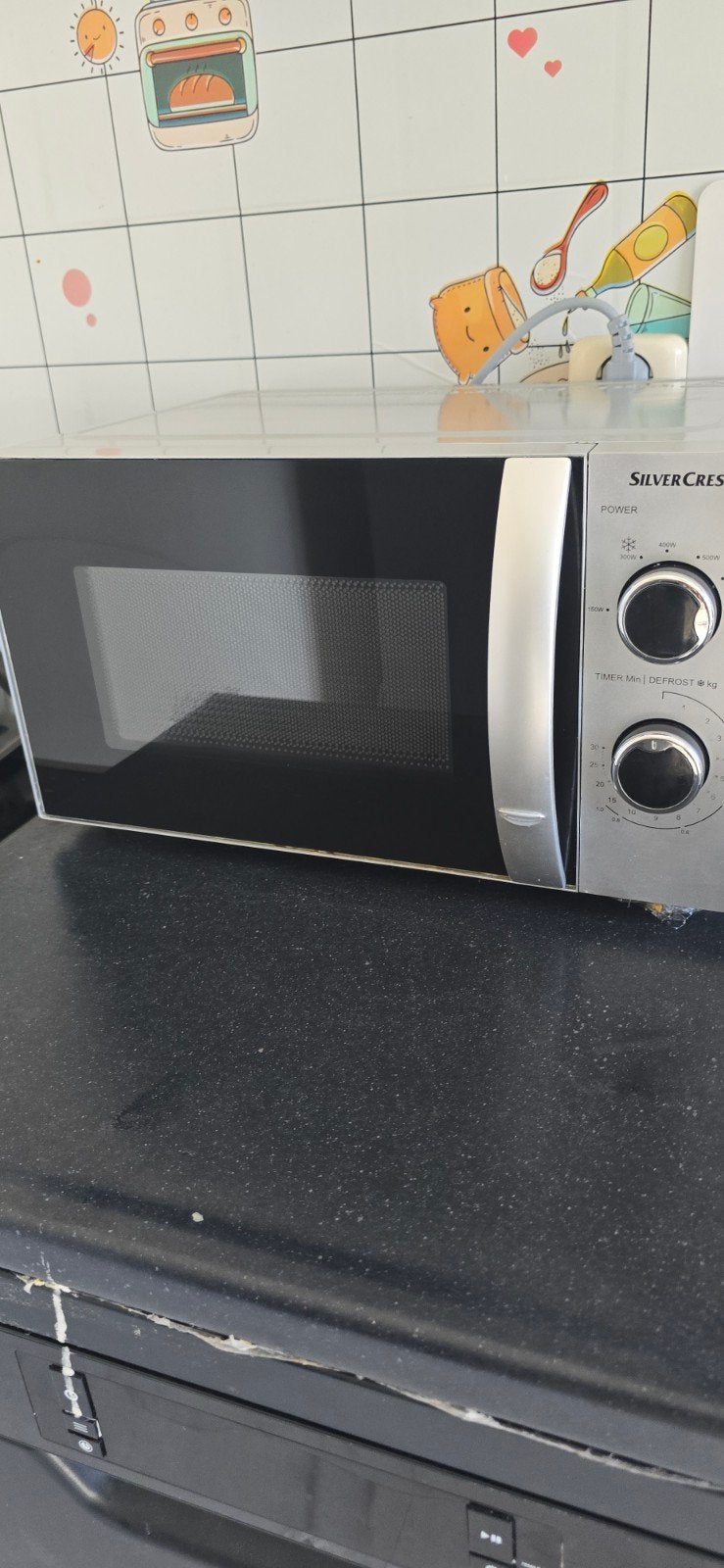 SilverCrest Magnetron - Compact en Gebruiksvriendelijk, Minder dan 45 cm, Ophalen of Verzenden, Vrijstaand, Magnetron