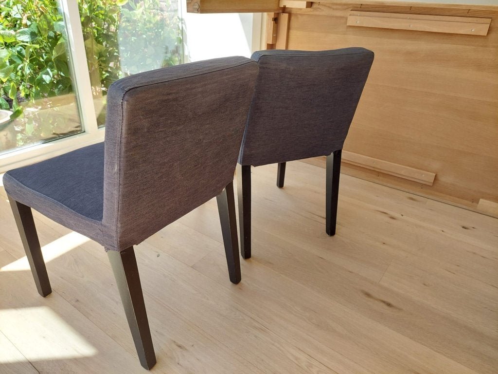 2 eetkamerstoelen, Ophalen, Gebruikt, Twee, Zwart