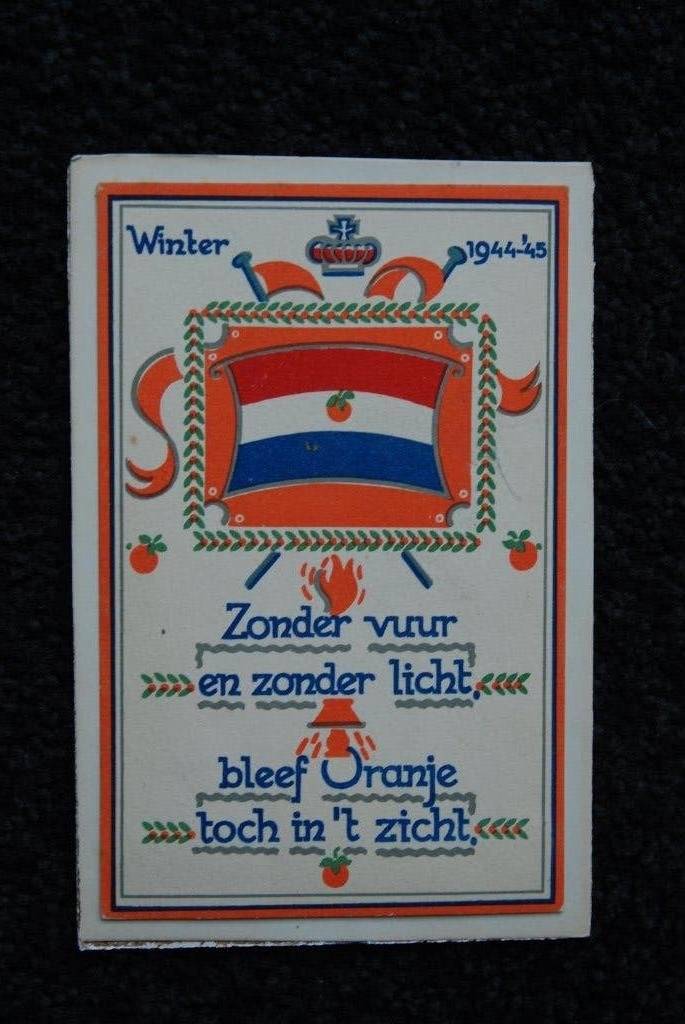 Oude ansichtkaart 1944 1945., Verzamelen, Militaria | Tweede Wereldoorlog, Ophalen of Verzenden, Overige soorten, Nederland, Overige typen
