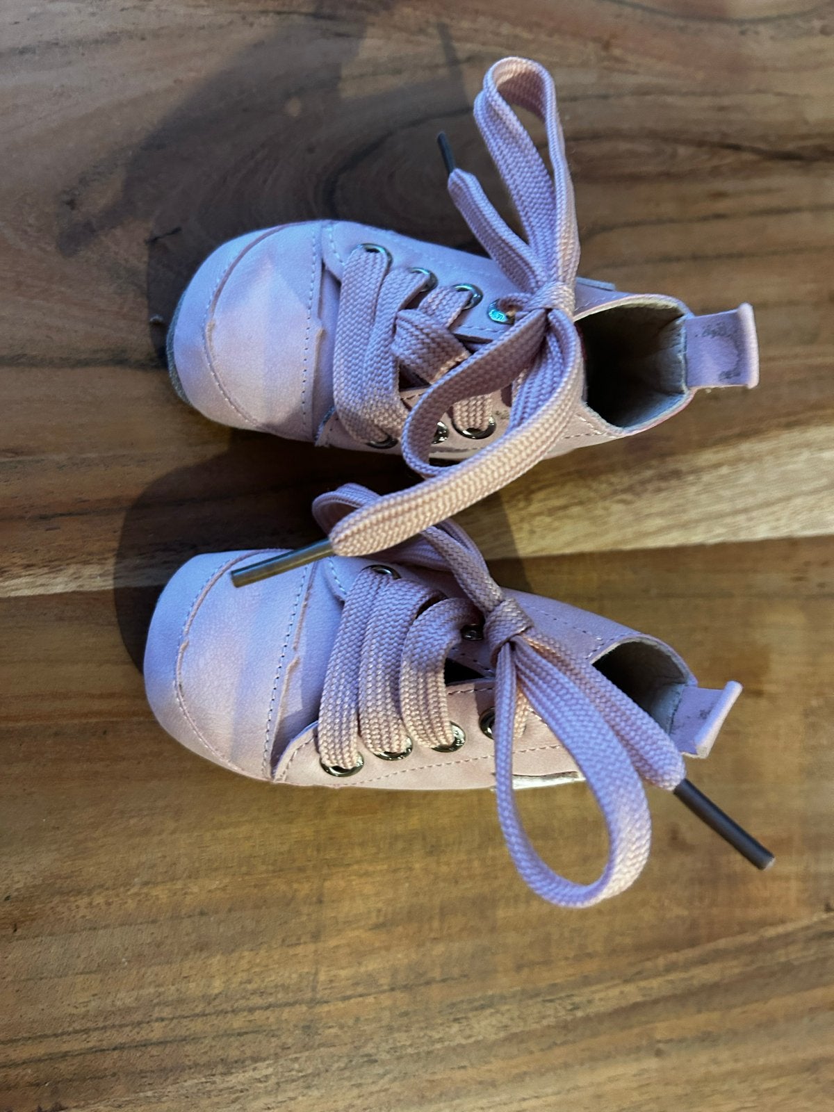 Roze Shoesme babyschoentjes maat 18, Ophalen of Verzenden, Zo goed als nieuw, Meisje, Schoentjes