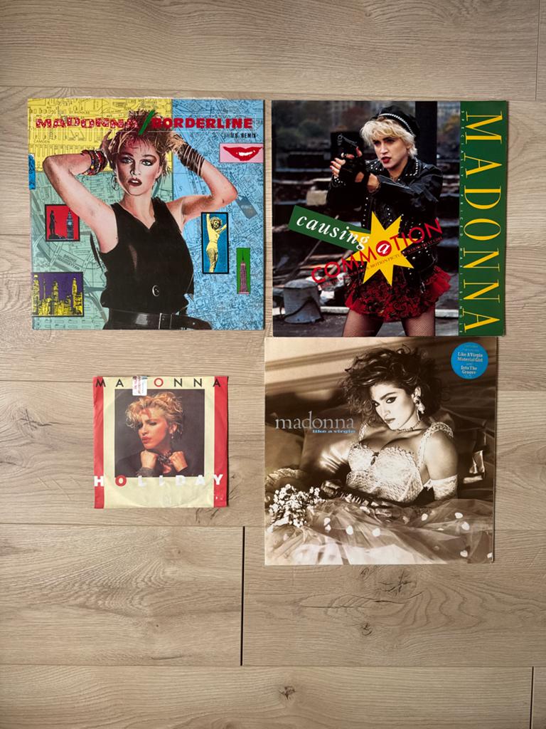Madonna LP's & single jaren '80: Like a Virgin, Holiday, Ophalen, 1980 - 1989, Gebruikt, 12 inch