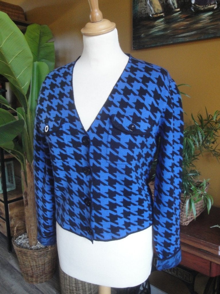 Blauw/zwart vestje QUESTION maat M, Maat 38/40 (M), Blauw, Ophalen of Verzenden, Zo goed als nieuw