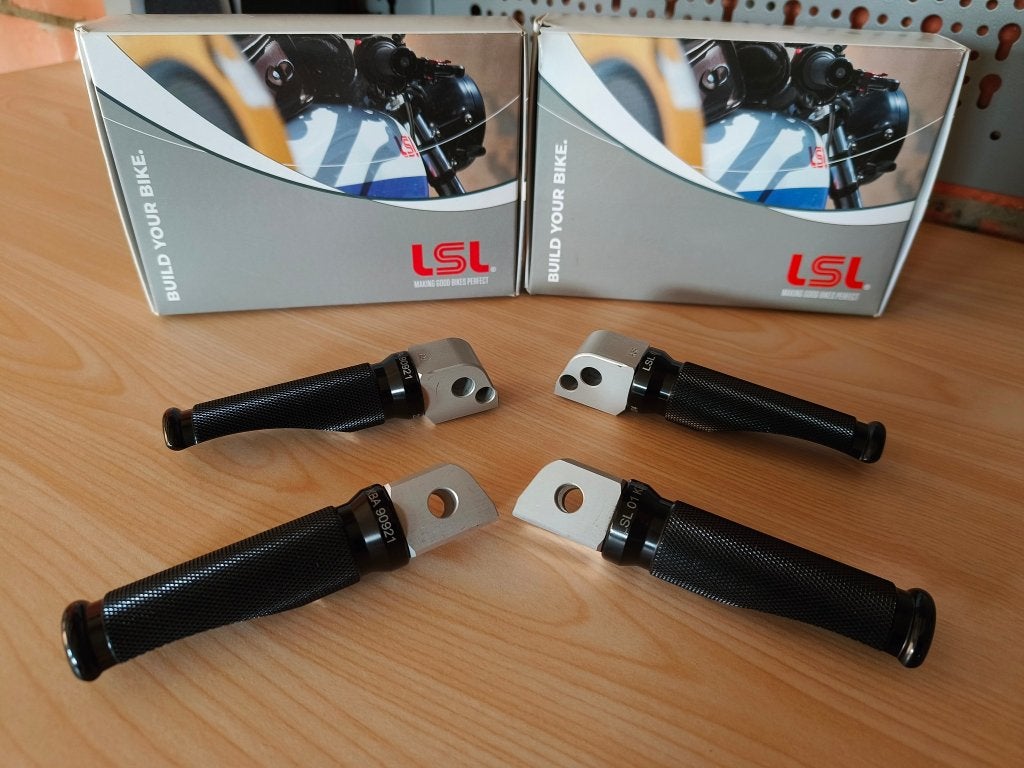 Lsl voetsteunen als nieuw Moto Guzzi Triumph KTM Aprilia, Ophalen of Verzenden, Nieuw