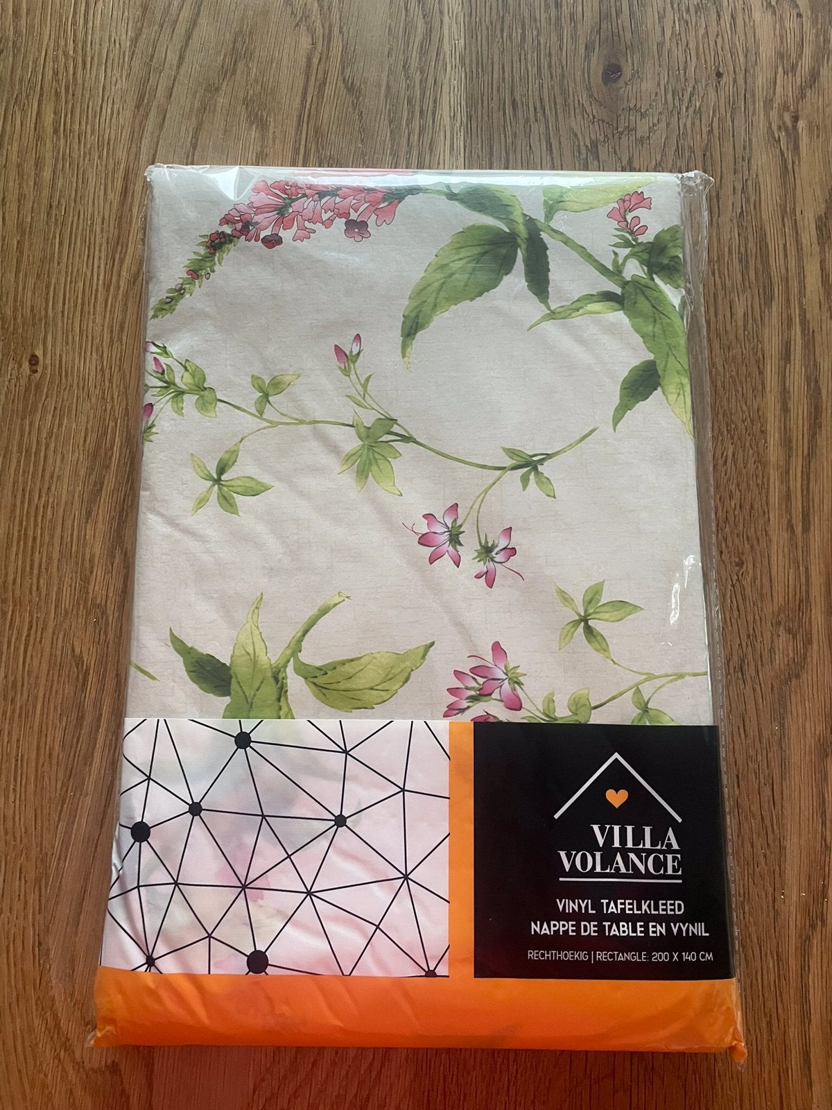 In verpakking:Nieuw gebloemd Vinyl Villa Volance Tafelkleed, Overige materialen, Nieuw, Ophalen of Verzenden, Overige kleuren