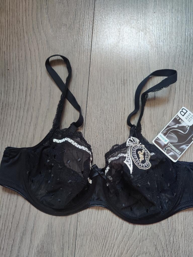 felina conturelle zwarte bh maat 80 B nieuw met kaartje, Felina, Ophalen of Verzenden, Zwart, BH