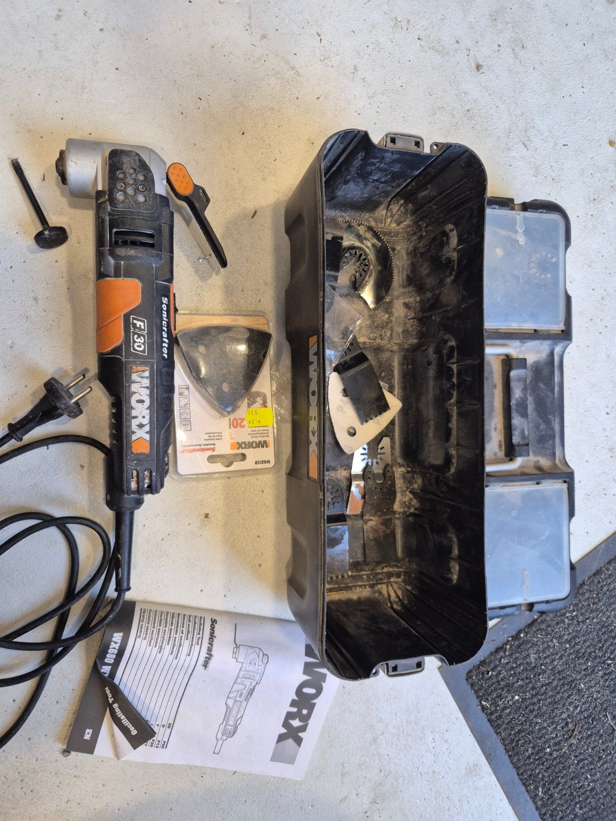 Worx Sonicrafter F30 Multitool met defect, Doe-het-zelf en Verbouw, Gereedschap | Handgereedschap, Ophalen of Verzenden, Gebruikt